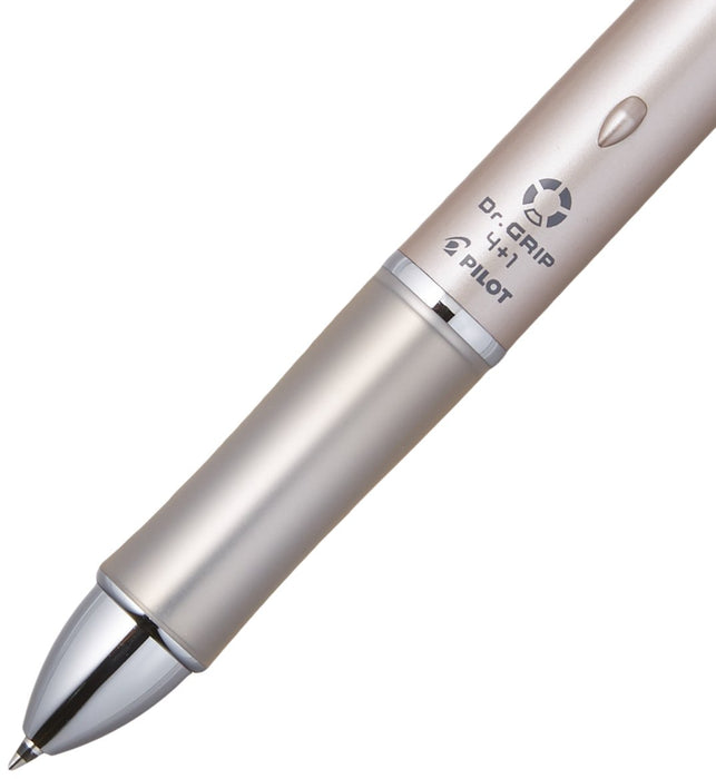 Pilot Doctor Grip 4+1 4-Color Ballpoint Pen 0.7Mm & 0.5Mm Champagne Gold Japan 148X14.1Mm Slide Lever 26.3G