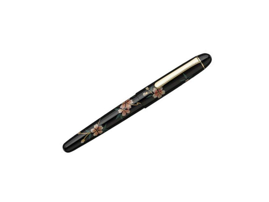 Platinum Fountain Pen #3776 Kagahira Maki-E Sakura Fine Point Japan (With Converter)