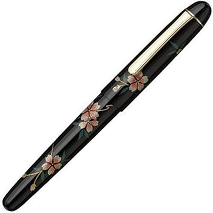 Platinum Fountain Pen #3776 Kagahira Maki-E Sakura Fine Point Japan (With Converter)