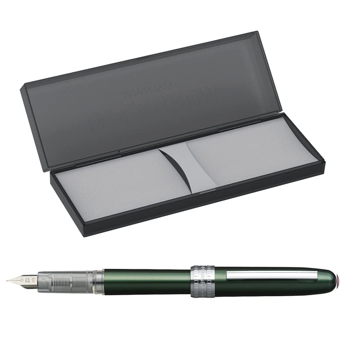 Platinum Fountain Pen Plaisir Fine Point Green Pgb-1000#41-2 Made In Japan