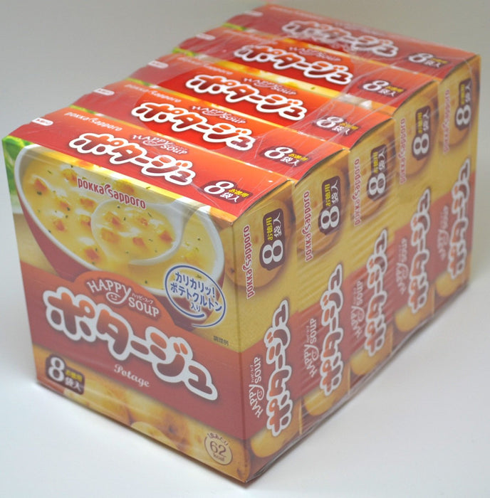 Pokka Sapporo Happy Soup Potage 8 Servings 5-Pack | Japanese Food