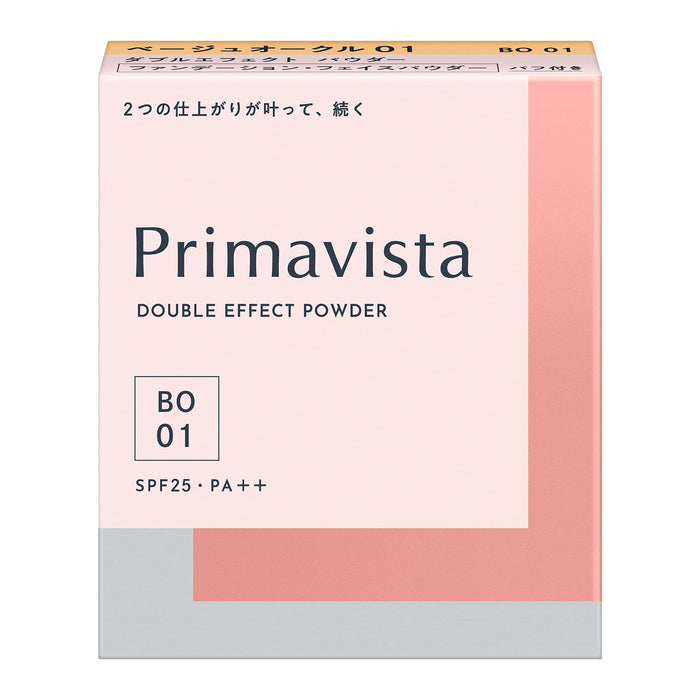 Kao Sofina Primavista Double Effect Powder BO 01 SPF25 PA++ 9g - Face Powder For Light Skin