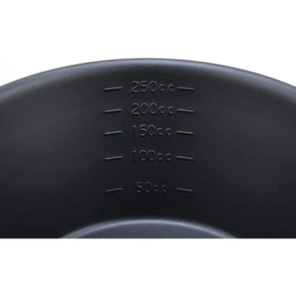 Katariki Japan Stainless Steel Silicone Baking Coated Sierra Cup W/ Scale - Black