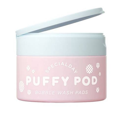 Puffy Pod Face Wash Pads Aha Moisturizing 20 Sheets - Foaming Face Wash Pads In Japan
