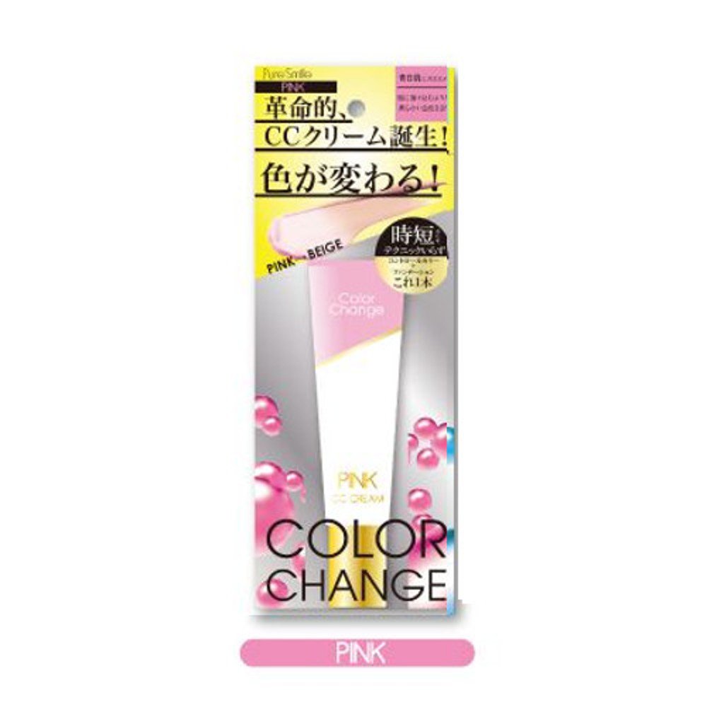 Pure Smile Color Change Cc Cream Cc01 Pink | Japanese Makeup