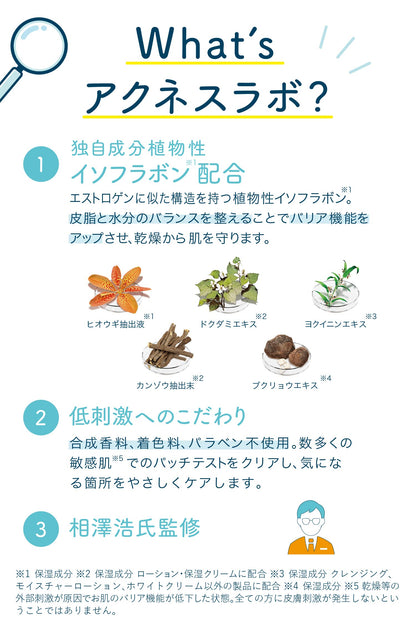 Acnes Lab Spots Cream Acne Care Medicated Moisturizing 7G (170 Uses) + Patch - Japanese Quasi-Drug