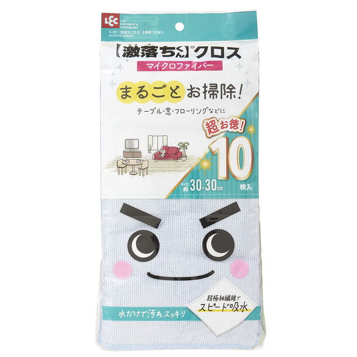Lec Rec Gekiochi Microfiber Cloth 10 Pcs Japan