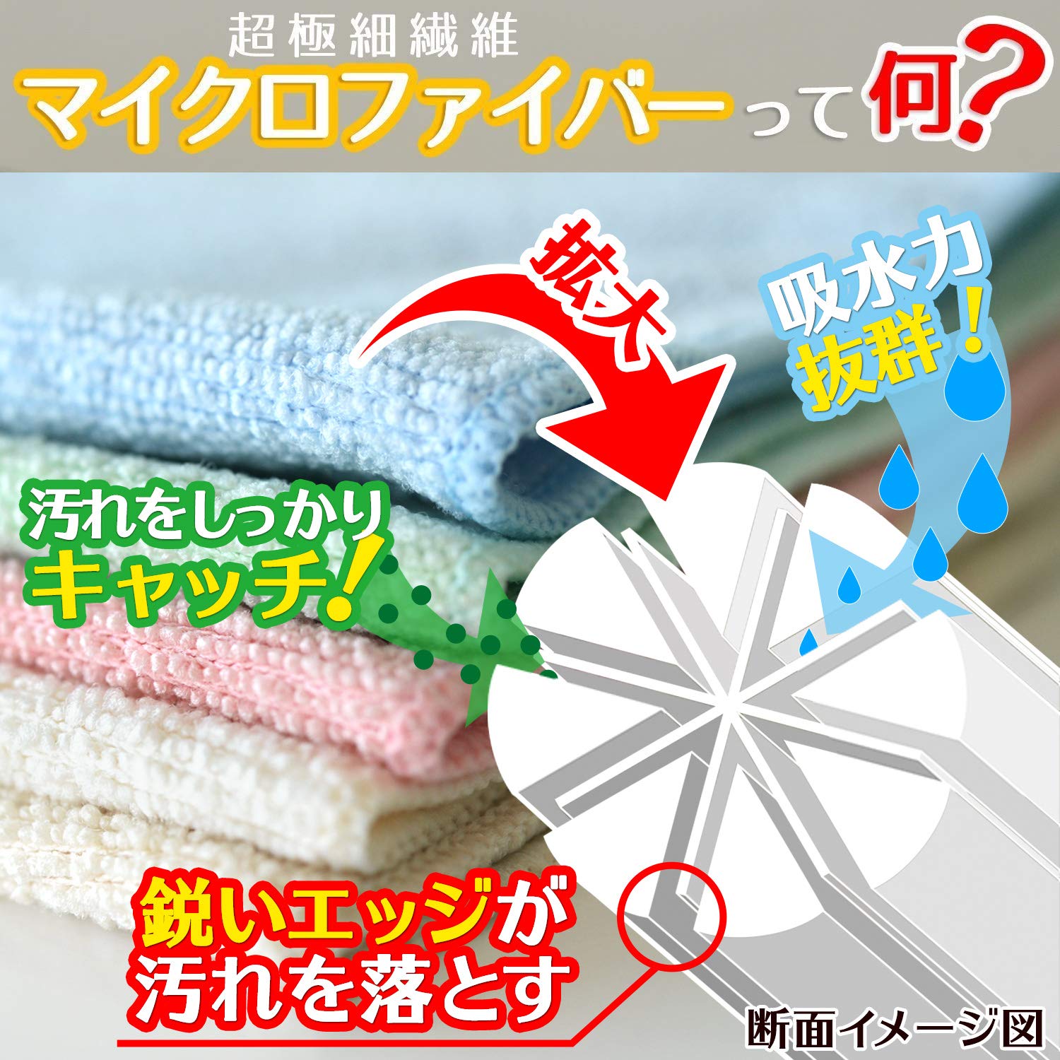 Lec Rec Gekiochi Microfiber Cloth 10 Pcs Japan