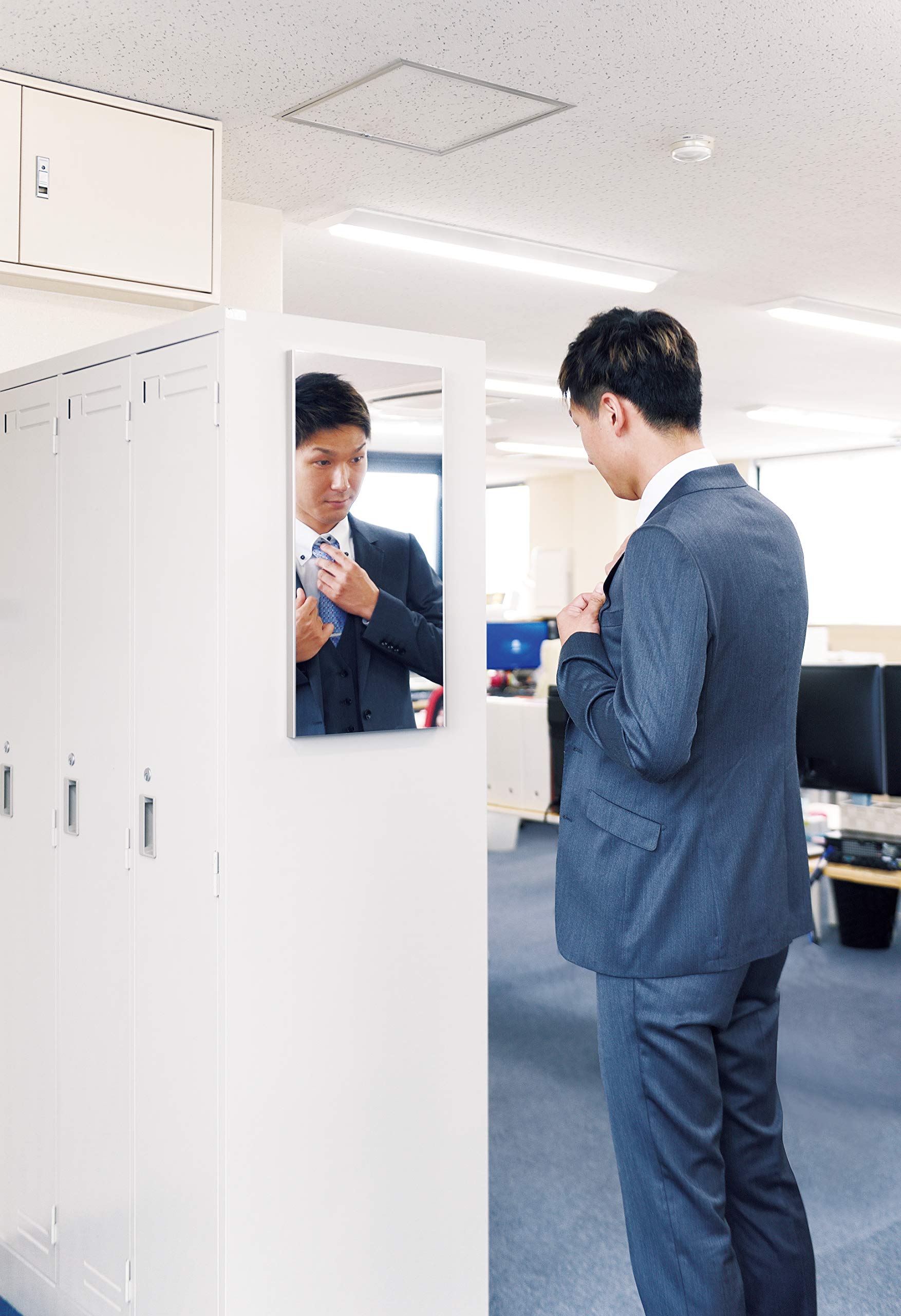 Refex Rmm-1S 30X60Cm Magnet Mirror Silver Made In Japan D2.3Cm