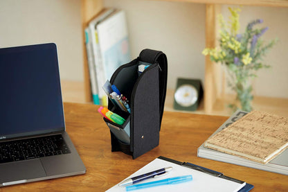 Reimei Fujii Pen & Pencil Case - Cool Black - Made In Japan (Fy379B)