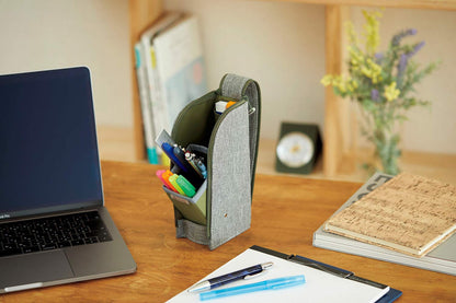 Reimei Fujii Pen Case Pencil Case Japan Gray Fy379N Cool Detail