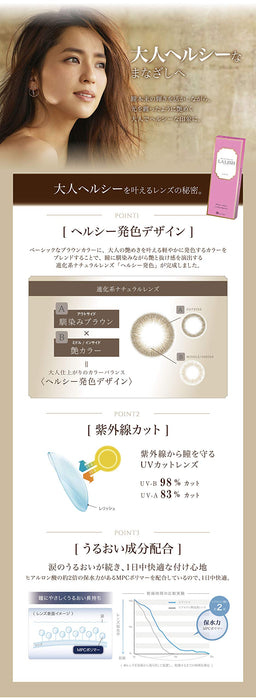 Relish Lalish Soft Contact Lenses (-2.50) 2 Box Set 10 Pieces 1 Day Contact Japan