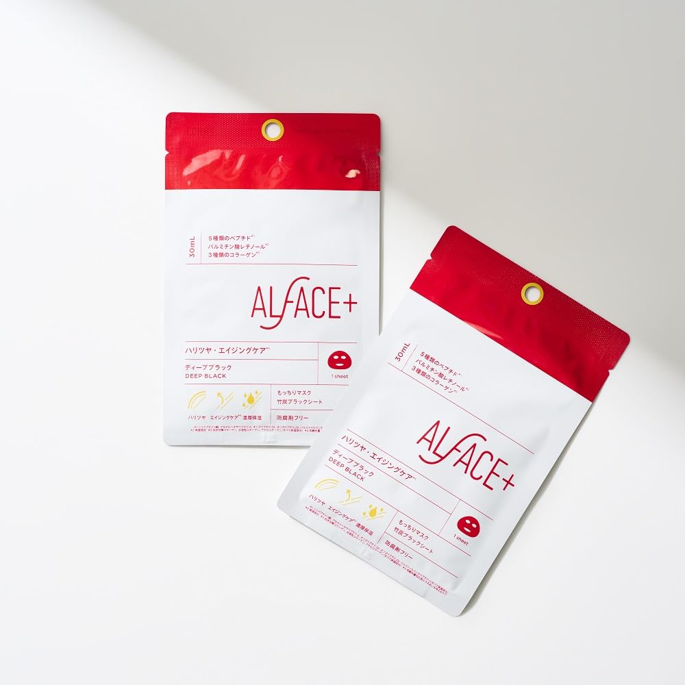 Alface Deep Black Renewal Mask 1pc, Firmness/Aging Care, Preservative Free