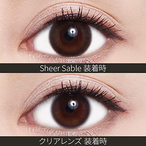 Revia 1Month Japan Color Sheer Sable No Degree Eyeglasses ±0.00