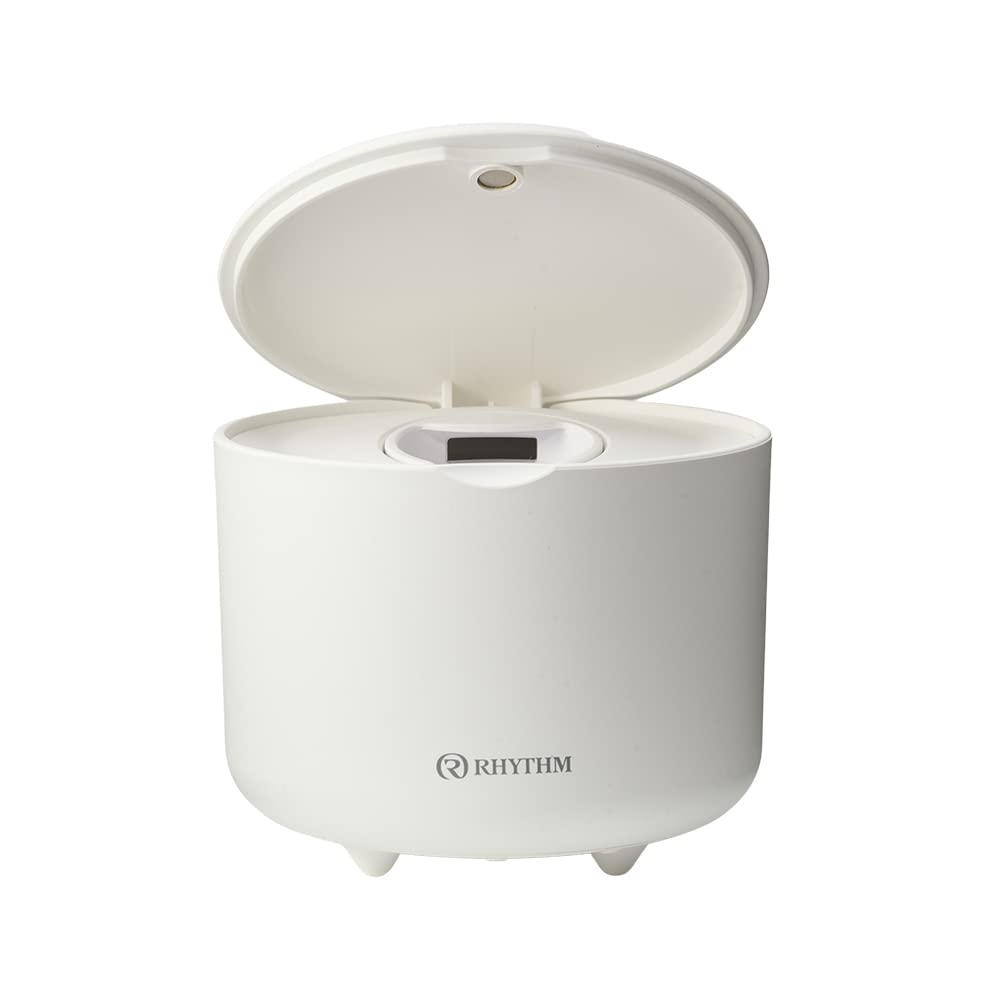 Rhythm Aroma Diffuser Waterless Japan Tabletop Fan Type 3 Oil Pads 6.2X7.4X7.4Cm Cordless Usb 2-Way Power Supply Pearl Color