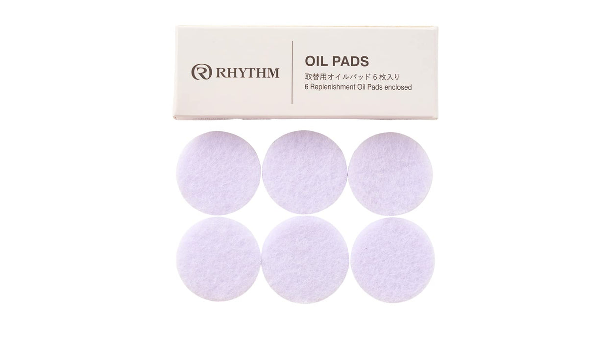 Rhythm Aroma Diffuser Replacement Oil Pads 6Pcs Japan F0901-0576 Φ25X4Mm