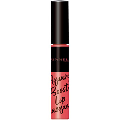 Rimmel Aqualy Boost Lip Lacquer 010 Petal Pink SPF25PA+UV 6ml - Lipstick Brands In Japan