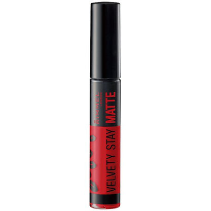 Rimmel Velveti Stay Matt 007 Red 6ml - Japanese Red Lipstick Brands - Lips Makeup