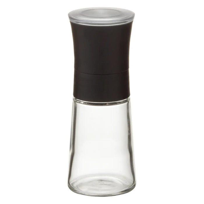 Rise Stavia Luxe Soda Glass Pepper & Salt Mill Black Japan - Small