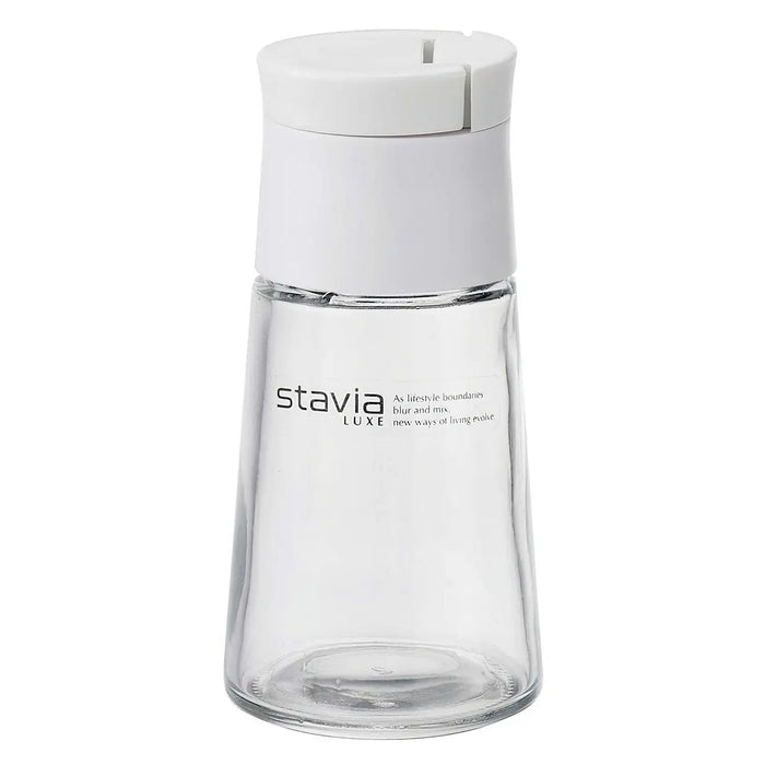 Risu Stavia Luxe Soda Glass Salt & Pepper Shaker 80ml - White