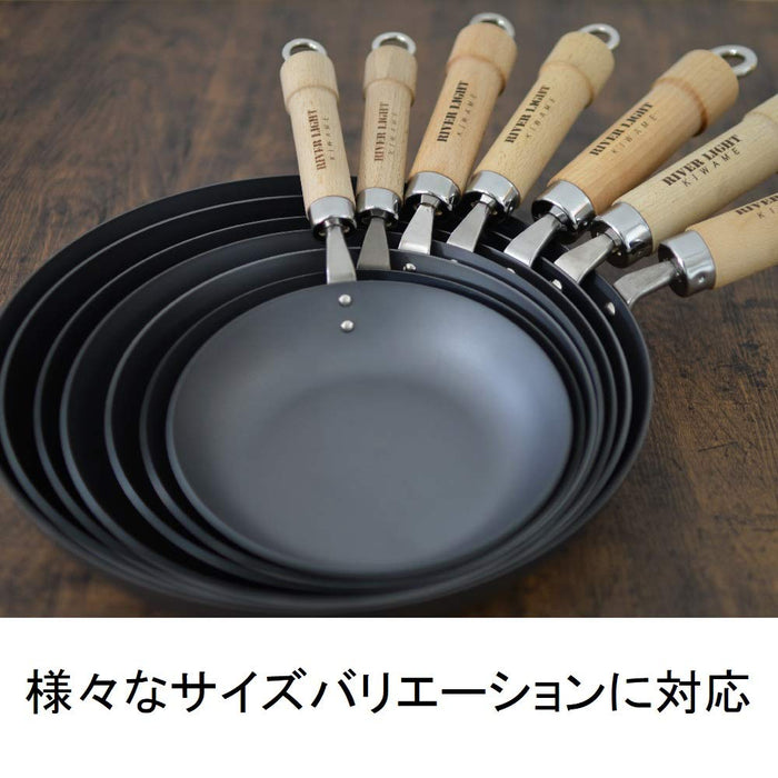Riverlight 30Cm Iron Wok Stir Frying Pan Compatible With Ih Japan