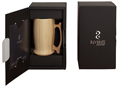 Riveret 500Ml Beer Mug White Rv-204W Japan - Dishwasher Safe