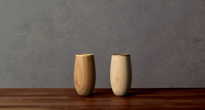 Riveret 330Ml Bamboo Cocoon Tumbler Dishwasher Safe Brown Rv-120B - Made In Japan