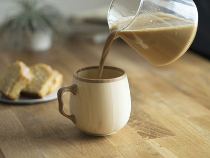 Riveret Brown Cafe Au Lait Mug - Made In Japan