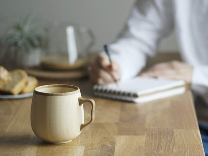 Riveret Brown Cafe Au Lait Mug - Made In Japan