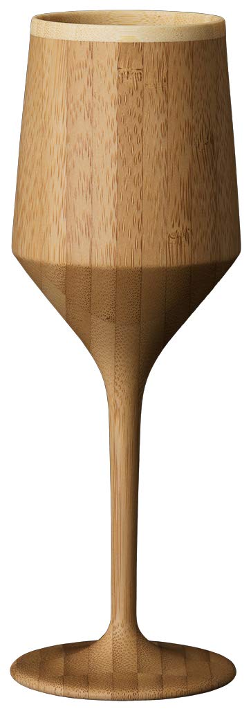 Riveret Brown Bamboo Vessel Cocktail Sherry Glass 180Ml Dishwasher Safe Japan - Rv-112B