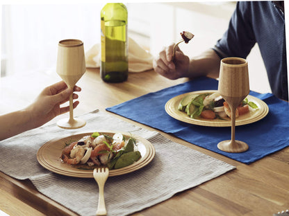 Riveret Brown Bamboo Vessel Cocktail Sherry Glass 180Ml Dishwasher Safe Japan - Rv-112B