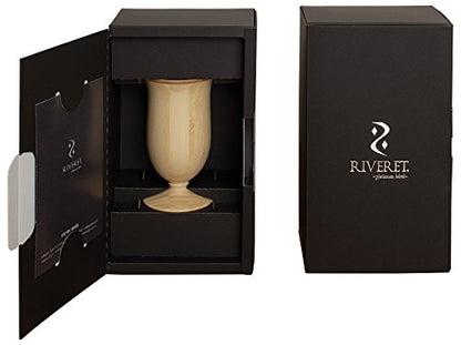 Riveret Japan Vessel Glass Campanula 250Ml Bamboo Dishwasher Safe White Rv-109W