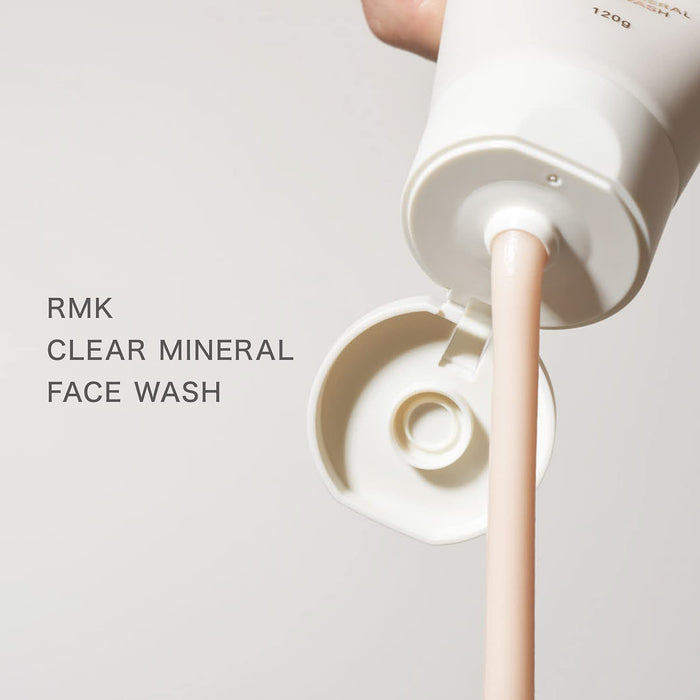 Rmk Japan Clear Mineral Face Wash 120G - Moisturizing Skin Care W/ Keratin Sebum Pores & Blackheads