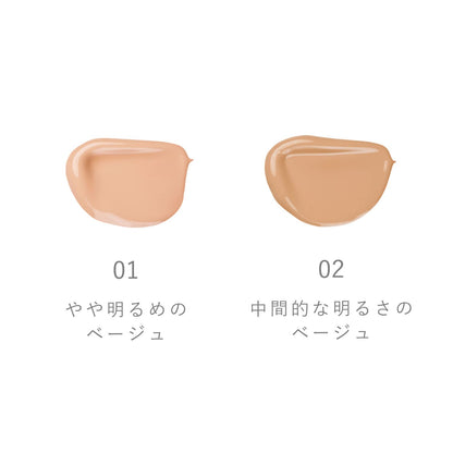 Rmk Skin Tint 02 Medium Brightness Beige Moisturizing Liquid Foundation with SPF20 Skin Care Makeup
