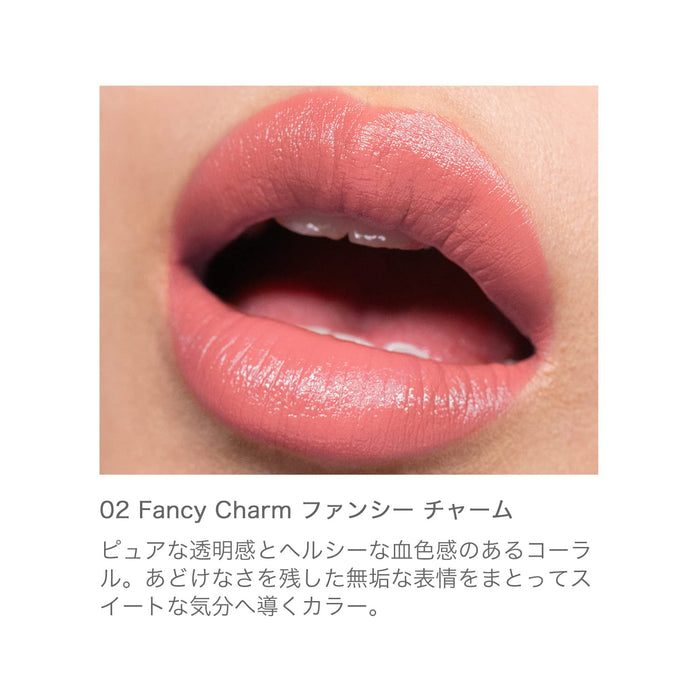 Rmk The Lip Color 02 High Glossy Moisture Lipstick in Fancy Charm - Vivid Color