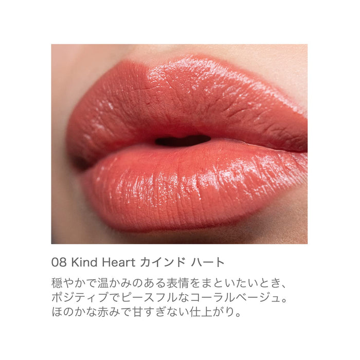 Rmk High Color Lipstick 08 Kind Heart - Glossy Moisture-Rich Vivid Color