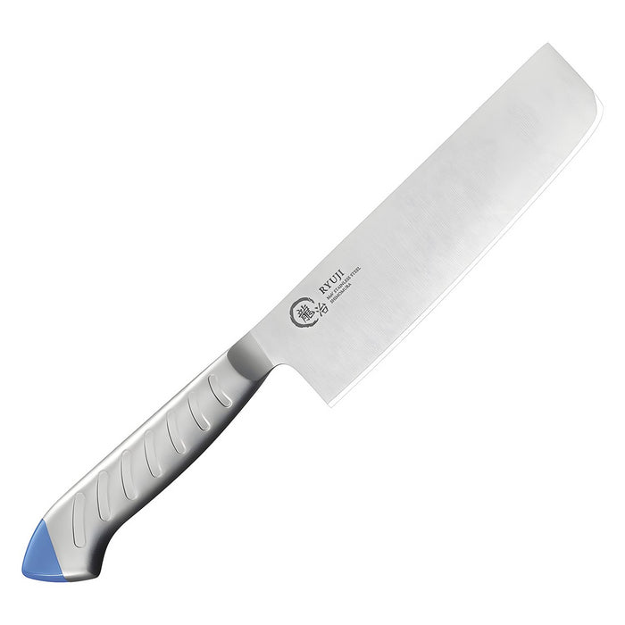 Ryuji Molybdenum Steel Nakiri Knife Blue