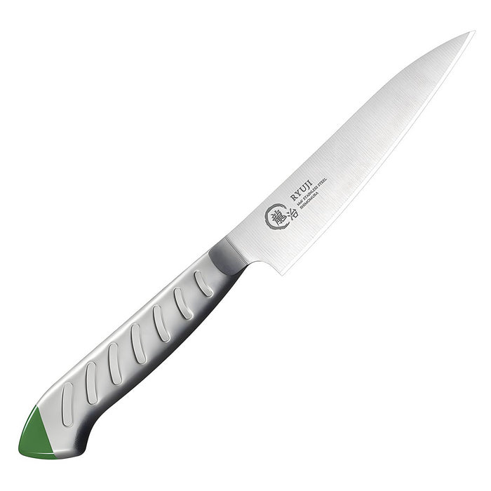 Shimomura Ryuji 12.5 公分鉬鋼小刀綠色日本