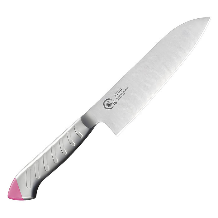 Ryuji Molybdenum Steel Santoku Knife Pink