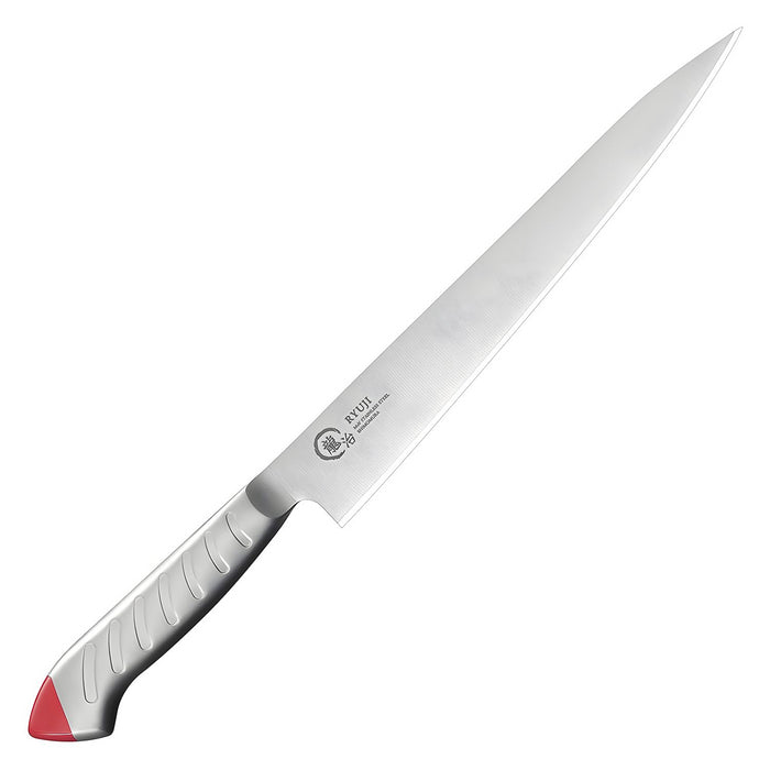 Ryuji Molybdenum Steel Sujihiki Knife 24cm - Red