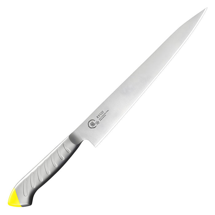 Ryuji Molybdenum Steel Sujihiki Knife 24cm - Yellow