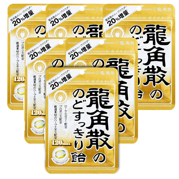 Ryukakusan Throat Refreshing Candy 120Max 88G 6 Bags Japan