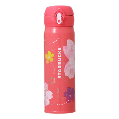 Sakura2024 Handy Stainless Bottle 500ML - Vivid Pink | Starbucks Coffee Japan