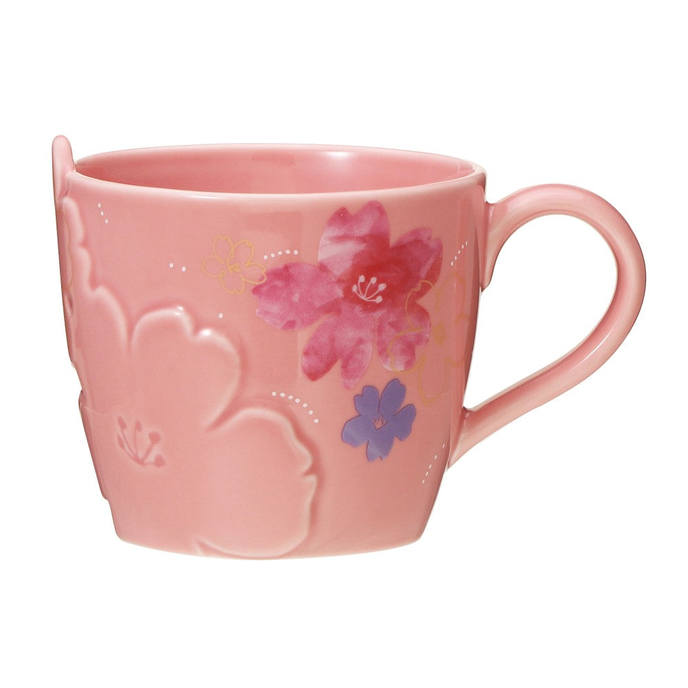 Sakura2024 Mug Flower Embossed 355ml - Starbucks Coffee Japan