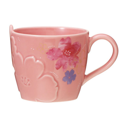 Sakura2024 Mug Flower Embossed 355ml - Starbucks Coffee Japan