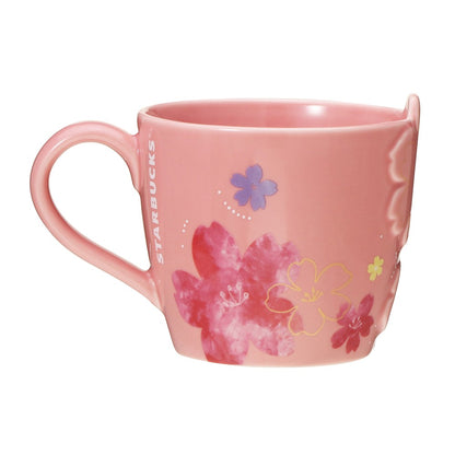Sakura2024 Mug Flower Embossed 355ml - Starbucks Coffee Japan