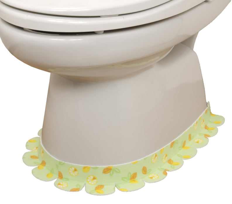 Sanko Mitsuba Kb-46 Toilet Gap Tape Stays In Place Just Sticks Stain Prevention Deodorizing Washable Lemon Green 2 Sheets 8X58Cm - Made In Japan