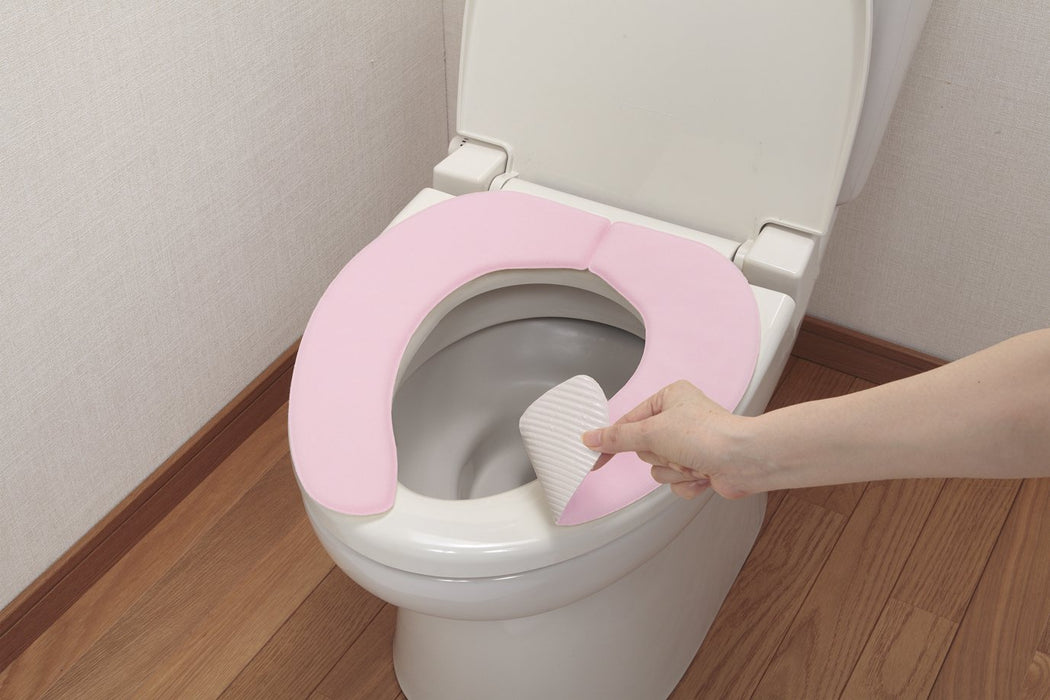 Sanko Mitsuba Kc-75 Japan Non-Slip Toilet Seat Cover Pink Adhesive Soft