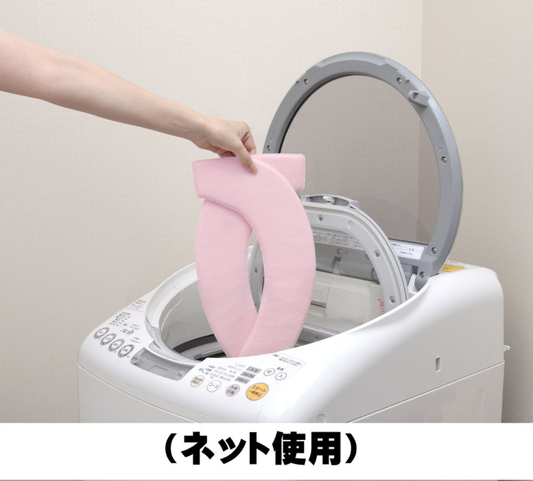 Sanko Mitsuba Kc-75 Japan Non-Slip Toilet Seat Cover Pink Adhesive Soft