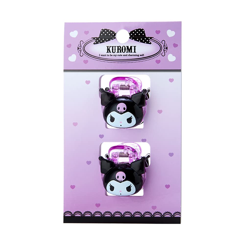 Sanrio Kuromi Clear Mini Hair Clip Set Japan 703788